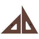 スモーク三角定規 24cm×2mm 1-809-8242