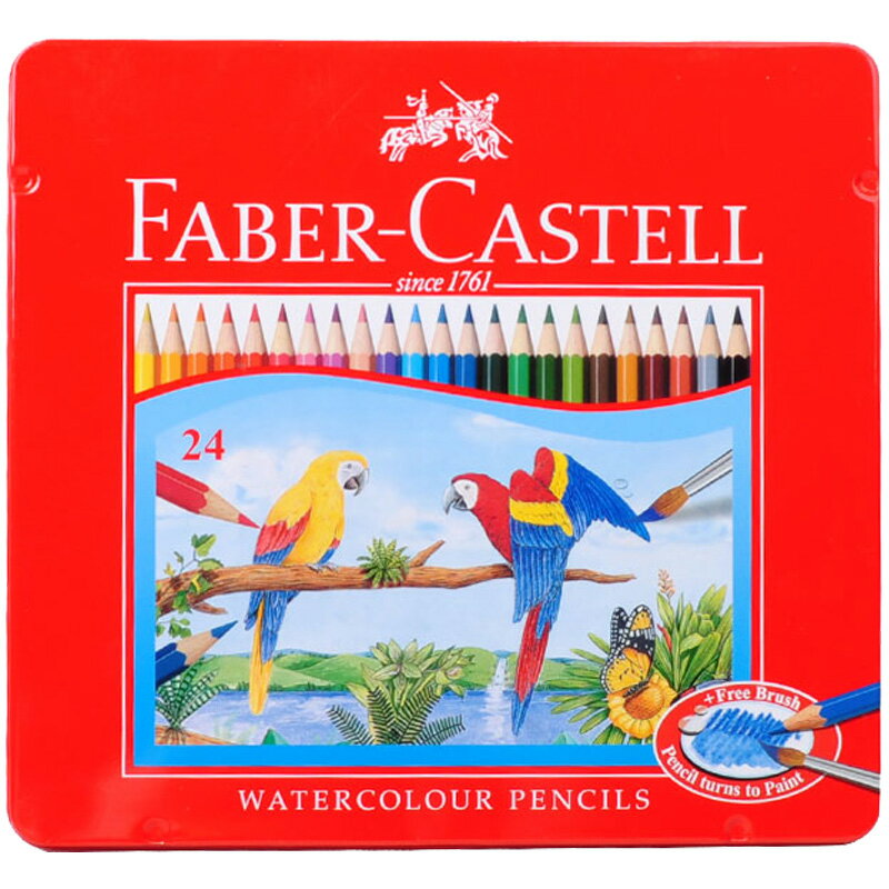 ファーバーカステル Faber-Castell 水彩色鉛筆セット 24色(缶入) TFC-…...:auc-youstyle:10033211