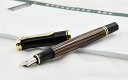 ペリカン PELIKAN 万年筆 特別生産品 限定3000本 スーベレーン M400 茶縞 ロジウム装飾 14金ペン先 Mサイズ