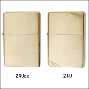 ジッポー ZIPPO ライター フラットトップ ヴィンテージ ブラス 240/240CC