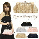 ◆パーティーバッグ◆アンティーク調サテンプリーツ斜めレイヤーbag5☆黒白シルバーベージュサーモン紺 結婚式/クラッチバッグ/お呼ばれ/スーツ/レディースバッグ/パーティバッグ/バック 【あす楽対応】05P17aug13