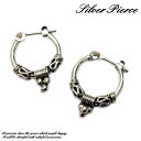 シルバーピアス クロッシングバリスタイルフープピアス c140(c-3-9) シルバー925 silver925 シルバーアクセサリー ループピアス レディースピアス