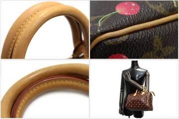 ルイヴィトンハンドバッグモノグラムチェリースピーディ25M95009中古レディースさくらんぼミニボストンLOUISVUITTON