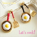 【卸売り】【再入荷♪】金属チャーム♪目玉焼き入りフライパン&...