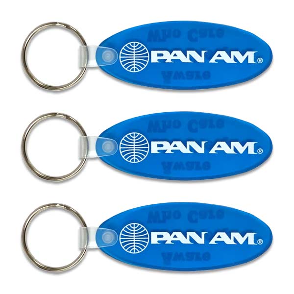 [メール便送料無料] キーホルダー 3つセット / PANAM パンナム パンアメリカン航空 アメリカン雑貨
