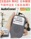 【全国送料 無料】【大文字で見やすい】ポケット ラジオ(名刺サイズ/ワイドFM対応/単4形×2本使用/グレー)型番 RAD-P132N-H 品番 03-5522 JAN 4971275355224 (株)オーム電機