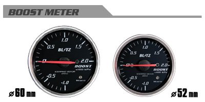 BLITZ RACING METER SD ブースト計/ターボ計 52φ/60φ ブリッツ レーシングメーターSD 