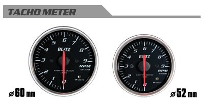 BLITZ RACING METER SD タコメーター/回転計 10000rpm 52φ/60φ ブリッツ レーシングメーターSD 