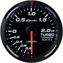 Defi Racer Gauge デフィ ホワイトレーサーゲージ ターボ計/ブースト計 60φ 白 ブーストメーター