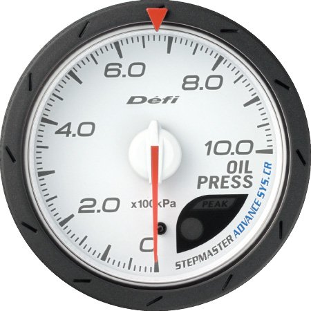 送料無料 Defi-Link Meter ADVANCE CR 油圧計 60φ 白 【FS_708-9】KY 
