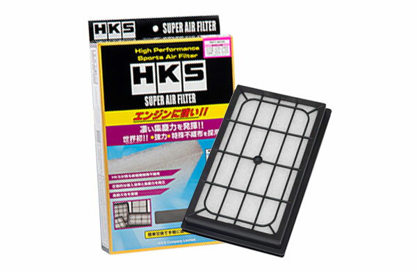 HKS スーパーエアフィルター アベニール PNW10 90/05-95/08 SR20DE 純正ゴムパッキンを再使用します。