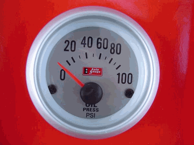 オートゲージ 【油圧計】 シルバーフェイス 52φ 2インチ 