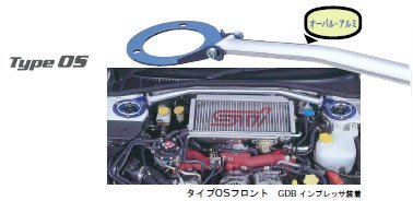 CUSCOクスコ TypeOS オーバルシャフトストラットバーティーダ C11 1.5L/FF車フロント用 ストラットタワーバー【276 540 A】