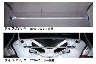 CUSCOクスコ TypeOS オーバルシャフトストラットバーシビック EG6/EG9/EJ1/EK4/EK9CR-X EG2・インテグラ DC2/DB6/DB8リア用 ストラットタワーバー【315 541 A】 【マラソン201207_家電】