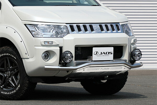 JAOS ジャオス フロントスキッドバー ポリッシュ／ブラスト デリカD:5 CV1W CV2W CV5W 2018/4〜2019/10 3DA-CV1W除く ※送料注意