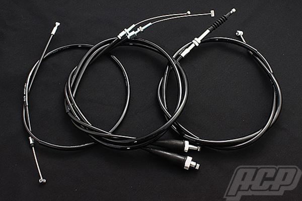 CBX400F ワイヤーセット 4本セット ブラック 20センチ ロング
