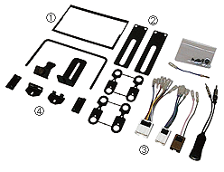 モニターフィッティングキットカナック Kanatechs UA−N201DV  日産車2DIN用