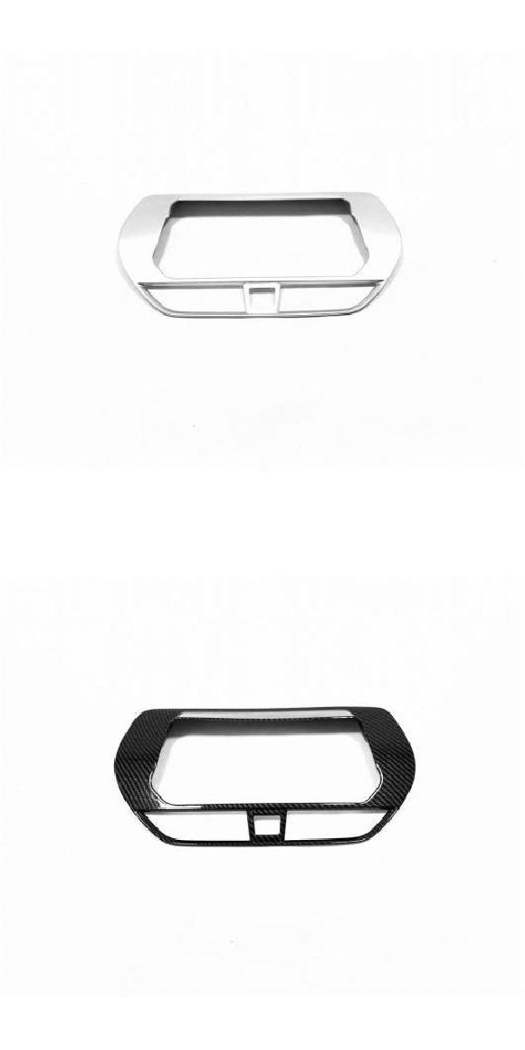 適用: 日産 アルティマ ティアナ 2019 2020 アクセサリー ABS マット インテリア ミドル コンソール 通気口 吹き出し口 カバー ナビゲーション フレーム トリム マットシルバー・カーボン調 AL-MM-3551 AL Interior parts for cars