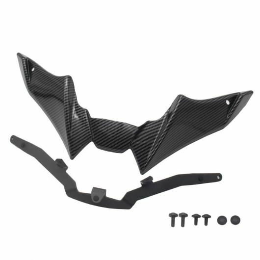 適用: ヤマハ MT-09 MT09 SP 2021-2023 オートバイ アクセサリー スポーツ ダウンフォース ネイキッド フロント スポイラー カバー エアロダイナミック ウイング デフレクター カーボン調 SR-BB-4185 Motorcycle parts