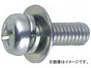 トラスコ中山/TRUSCO ナベ頭組込ネジ 三価白P-3 サイズM3×10 95本入 B7500310(3003612) JAN:4989999295276