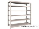 トラスコ中山 M3型中量棚 1800×471×H1800 6段 単体 ネオグレ M3-6656 NG(7802323)