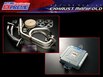 東名パワード/TOMEI POWERD エクスプリーム/EXPREME エキゾーストマニホールド＋ECU 193081＋8160155000 インプレッサ STI-SPEC CアプライドD EJ20 03.10〜04.5