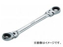 KTC ラチェットめがねレンチ(両頭型首振りタイプ) MR1-1719F