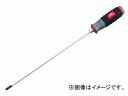 KTC 樹脂柄ドライバロング軸 クロス貫通タイプ D1P2-230