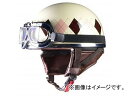 2輪 リード工業 Street Alice ハーフヘルメット アイボリー×アーガイル レディースフリーサイズ(57〜58cm未満) QH-4