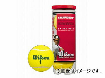 ウイルソン/Wilson 硬式テニスボール チャンピョンシップ エクストラ・デューティ WRT1001E イエロー 3球入りパック JAN：5019973880669