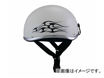 2輪 リード工業 ビンテージヘルメット D’LOOSE D-354 JAN：4952652006786 ホワイト×トライバルフレア サイズ：フリー