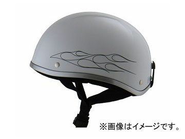 2輪 リード工業 ビンテージヘルメット D’LOOSE D-353 JAN：4952652005451 ホワイト×ブラックフレア サイズ：フリー