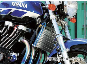 2輪 プロト ラウンドオイルクーラーボルトオンキット ROC214C シルバーコア 13段上出し ヤマハ XJR1200/1300 〜2006年