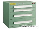 トラスコ中山/TRUSCO WLVR型キャビネット 500×412×H420 引出4段 GN WLVR422 GN(3011658) JAN:4989999783797