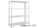 トラスコ中山 セミボルトレス軽量棚 W1800×D300×H1500 4段 W色 SBL-5634-W(7786522)