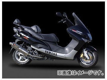 2輪 ヨシムラ マフラー Tri-Ovalサイクロン 110-333-5381 ST（チタンカバー） ヤマハ マジェスティ125 〜2003年 