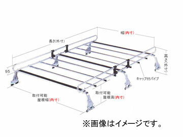 ロッキー ルーフキャリア STRシリーズ 6本脚 雨ドイ挟み込みタイプ STR-400 ス…...:autoparts-agency02:10569663