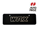 【USスバル・直輸入純正品】 SUBARU WRX ユーロスタイルナンバープレート/ライセンスプレート