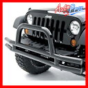 【USスミッティビルト 直輸入正規品】 Smittybilt フロントチューブバンパー JEEP ジープ JKラングラー用 ツヤありブラック
