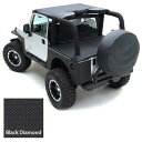 【USスミッティビルト・直輸入正規品】 Smittybilt JEEP ジープ ラングラー 全年式・全車種適合 スペアタイヤカバー ブラックダイヤモンド ※27〜29インチタイヤ