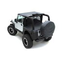 【USスミッティビルト・直輸入正規品】 Smittybilt JEEP ジープ ラングラー 全年式・全車種適合 スペアタイヤカバー ブラックデニム ※30〜32インチタイヤ