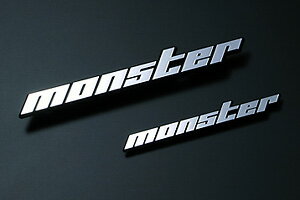 MONSTER（モンスター）EMBLEM&STICKERCHROME PLATING EMBLEM100×15【smtb-f】