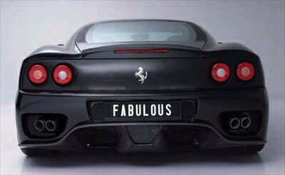 FERRARI 360 MODENA F1 REAR BUMPER SPOILER FRP 塗装済み