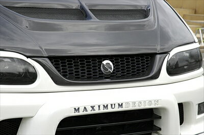 デリカ スペースギア 後期 フロントグリル カーボン クリア塗装済み