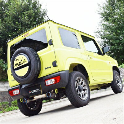 JB74W ジムニーシエラ MT/AT共用 ロッソモデロ DUSSEL GT-TTi マフラー チタンテール ブルー