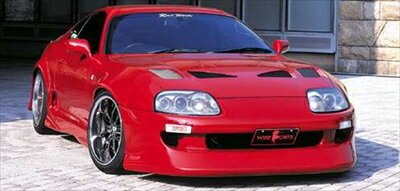 スープラ JZA80 前期 フロントスポイラー 塗装取付込