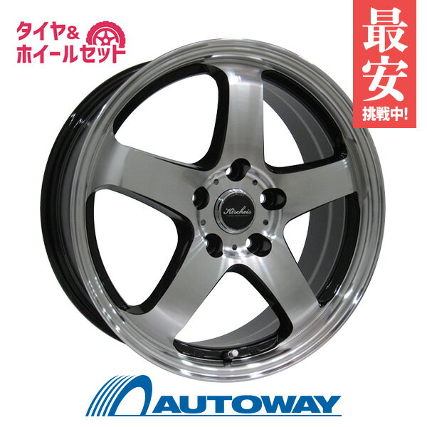 【P10倍！5/18 12:00-23:59】【取付対象】215/50R17 サマータイヤ タイヤホイールセット KIRCHEIS S5 17x7 +38 114.3x5 BLACK POLISH + PROTOURA SPORT 【送料無料】 (215/50/17 215-50-17 215/50-17) 夏タイヤ 17インチ 4本セット