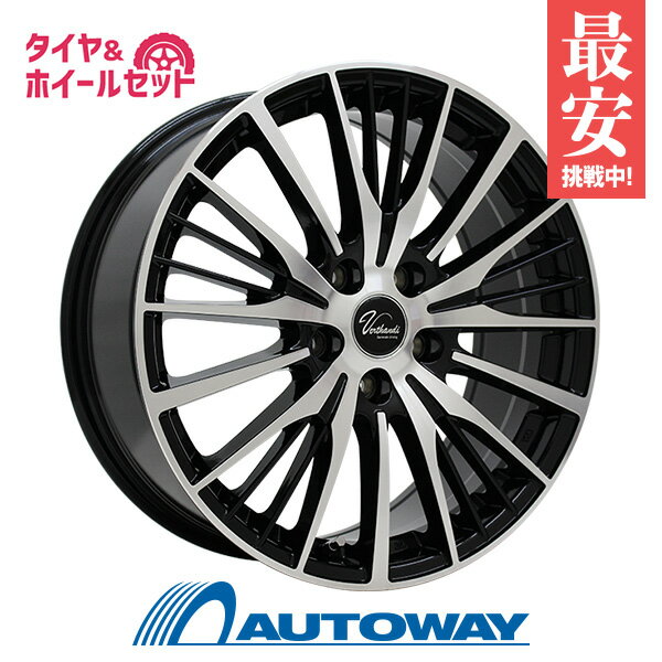 【P10倍！5/15限定】【取付対象】195/65R15 サマータイヤ タイヤホイールセット Verthandi YH-S25V 15x6 +43 100x5 BK/POLISH + EfficientGrip ECO EG01 【送料無料】 (195/65/15 195-65-15 195/65-15) 夏タイヤ 15インチ 4本セット