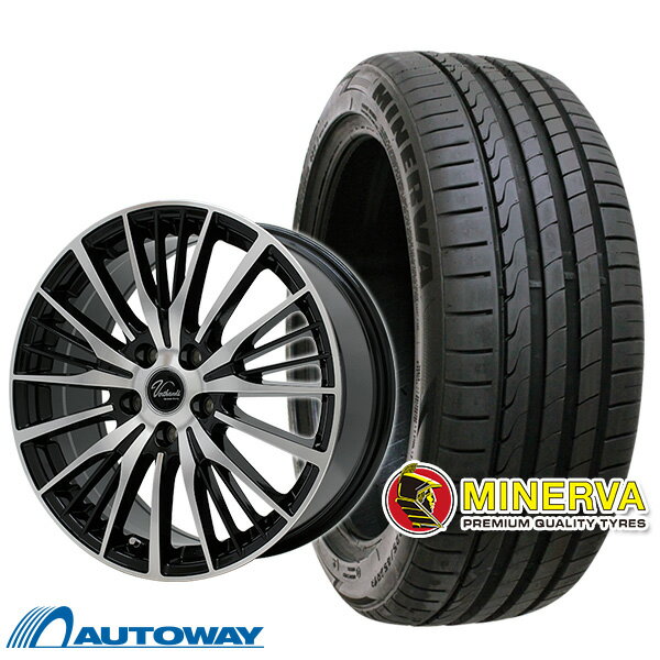 【P10倍！5/23 20:00-23:59】【取付対象】215/50R17 サマータイヤ タイヤホイールセット Verthandi YH-S25V 17x7 +48 100x5 BK/POLISH + F205 【送料無料】 (215/50/17 215-50-17 215/50-17) 夏タイヤ 17インチ 4本セット