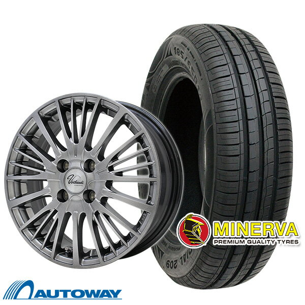 【P10倍！5/20 12:00-23:59】【取付対象】165/60R14 サマータイヤ タイヤホイールセット Verthandi YH-S25V 14x4.5 +45 100x4 METALLIC GRAY + 209 【送料無料】 (165/60/14 165-60-14 165/60-14) 夏タイヤ 14インチ 4本セット